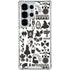 Disney Alice in Wonderland (animated) Silhouette Pattern Galaxy S25 Ultra Clear Case
