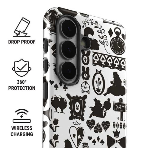Disney Alice in Wonderland (animated) Silhouette Pattern Galaxy S26 Impact Case