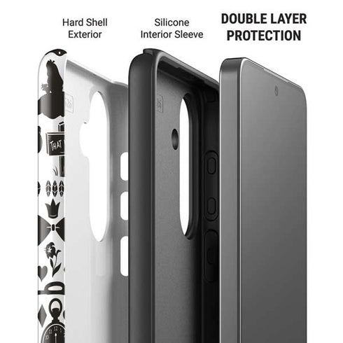 Disney Alice in Wonderland (animated) Silhouette Pattern Galaxy S26 Impact Case