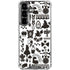 Disney Alice in Wonderland (animated) Silhouette Pattern Galaxy S26 Plus Clear Case