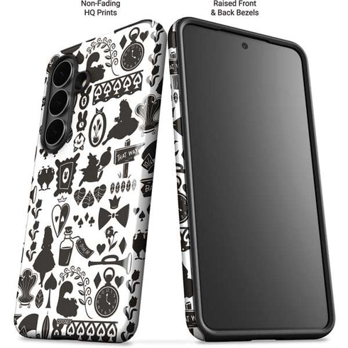 Disney Alice in Wonderland (animated) Silhouette Pattern Galaxy S26 Plus Impact Case