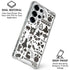 Disney Alice in Wonderland (animated) Silhouette Pattern Galaxy S26 Ultra Clear Case