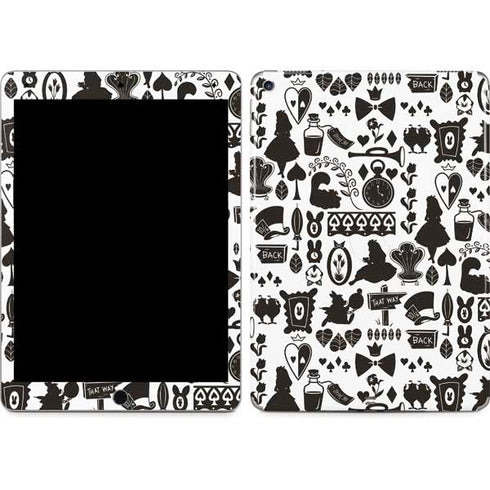 Disney Alice in Wonderland (animated) Silhouette Pattern iPad Skins