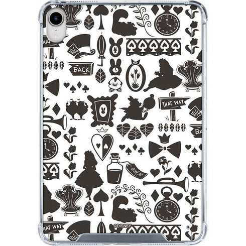 Disney Alice in Wonderland (animated) Silhouette Pattern iPad 11th Gen (2025) Clear Case