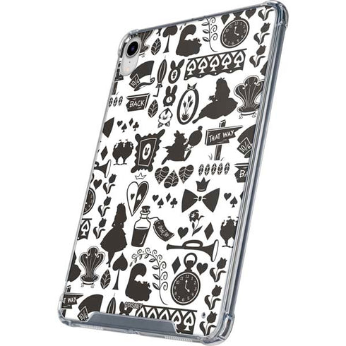 Disney Alice in Wonderland (animated) Silhouette Pattern iPad 11th Gen (2025) Clear Case