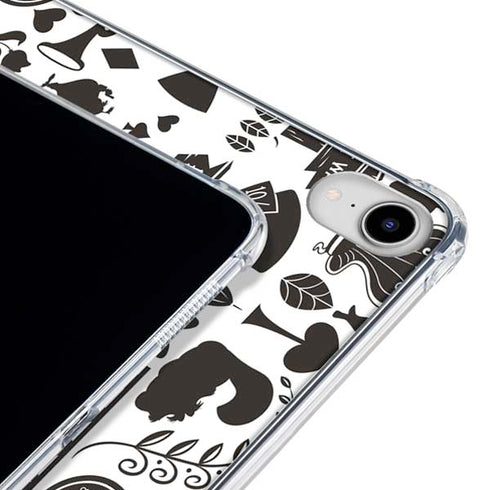 Disney Alice in Wonderland (animated) Silhouette Pattern iPad 11th Gen (2025) Clear Case