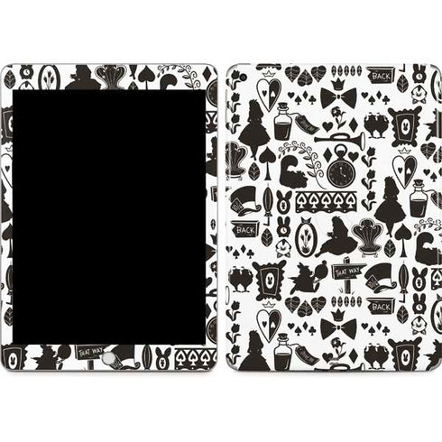 Disney Alice in Wonderland (animated) Silhouette Pattern Apple iPad Skin