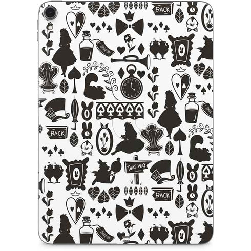 Disney Alice in Wonderland (animated) Silhouette Pattern Apple iPad Pro Skin