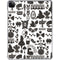 Disney Alice in Wonderland (animated) Silhouette Pattern iPad Pro 11in (2024) Clear Case