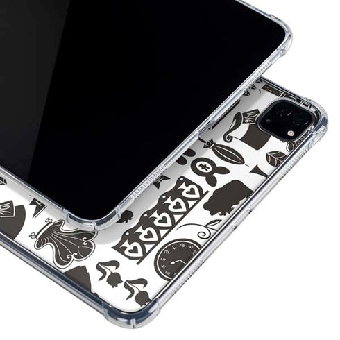 Disney Alice in Wonderland (animated) Silhouette Pattern iPad Pro 11in (2024) Clear Case