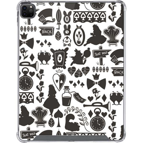 Disney Alice in Wonderland (animated) Silhouette Pattern iPad Cases