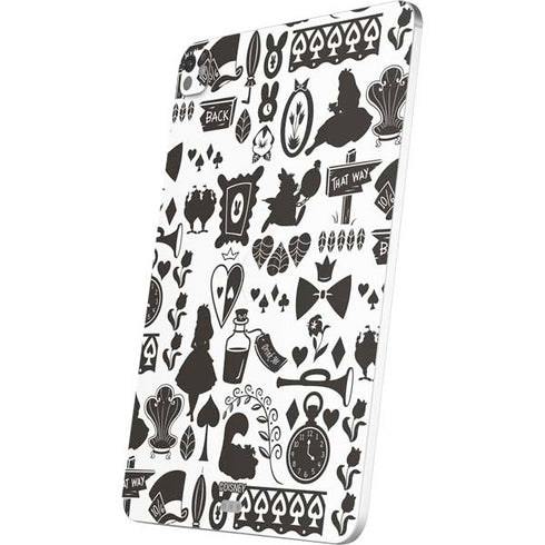 Disney Alice in Wonderland (animated) Silhouette Pattern iPad Pro 13in M4 (2024) Skin