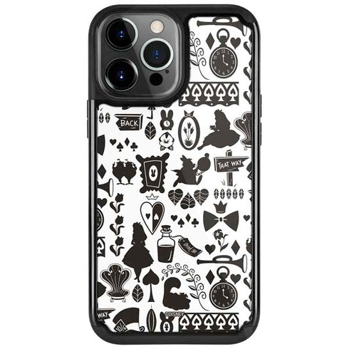Disney Alice in Wonderland (animated) Silhouette Pattern iPhone Cases