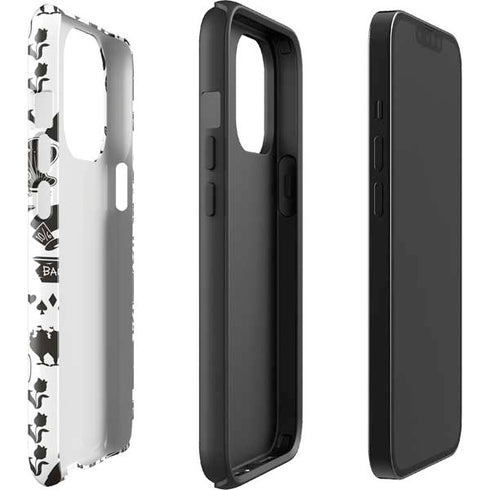 Disney Alice in Wonderland (animated) Silhouette Pattern iPhone 15 Pro Impact Case