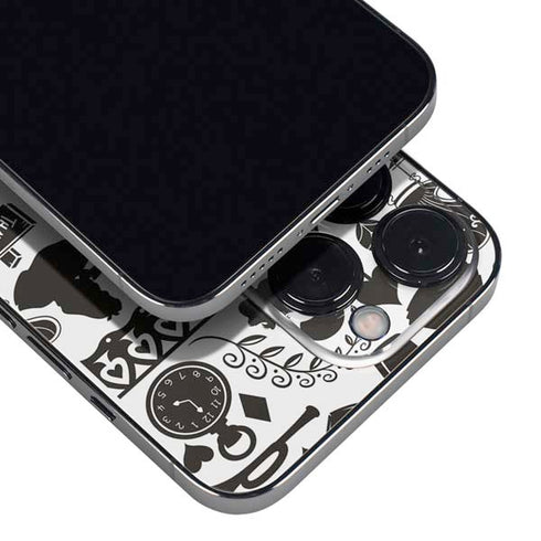 Disney Alice in Wonderland (animated) Silhouette Pattern iPhone 15 Pro Max Skin