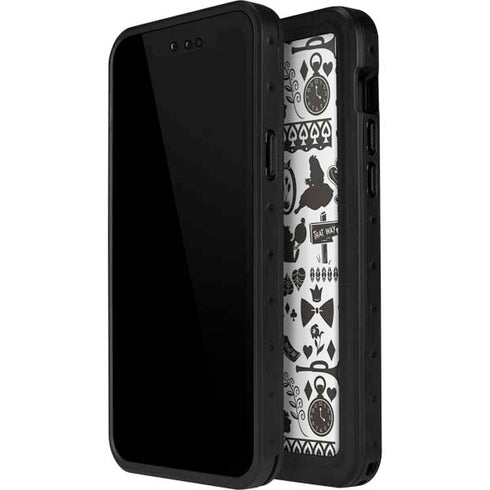 Disney Alice in Wonderland (animated) Silhouette Pattern iPhone 15 Pro Waterproof Case