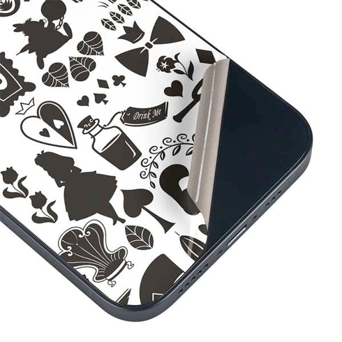 Disney Alice in Wonderland (animated) Silhouette Pattern iPhone 15 Skin