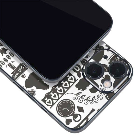 Disney Alice in Wonderland (animated) Silhouette Pattern iPhone 15 Skin