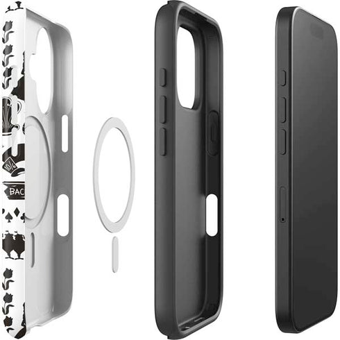 Disney Alice in Wonderland (animated) Silhouette Pattern iPhone 16 Magsafe Impact Case
