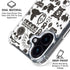 Disney Alice in Wonderland (animated) Silhouette Pattern iPhone 16 Plus Clear Case