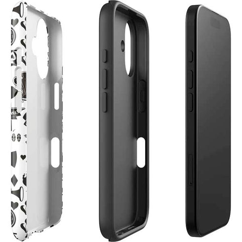 Disney Alice in Wonderland (animated) Silhouette Pattern iPhone 16 Plus Impact Case
