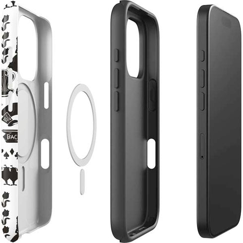 Disney Alice in Wonderland (animated) Silhouette Pattern iPhone 16 Pro Magsafe Impact Case