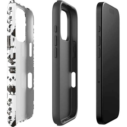 Disney Alice in Wonderland (animated) Silhouette Pattern iPhone 16 Pro Max Impact Case