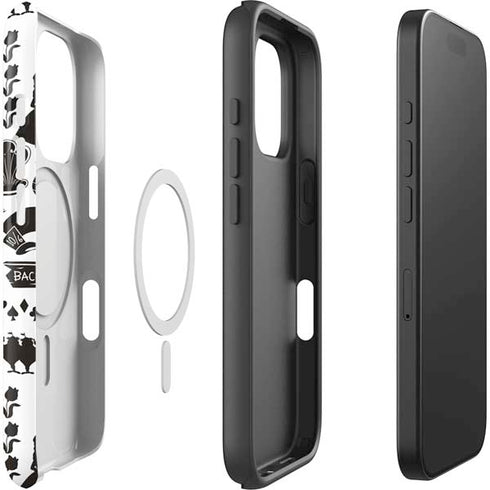 Disney Alice in Wonderland (animated) Silhouette Pattern iPhone 16 Pro Max Magsafe Impact Case