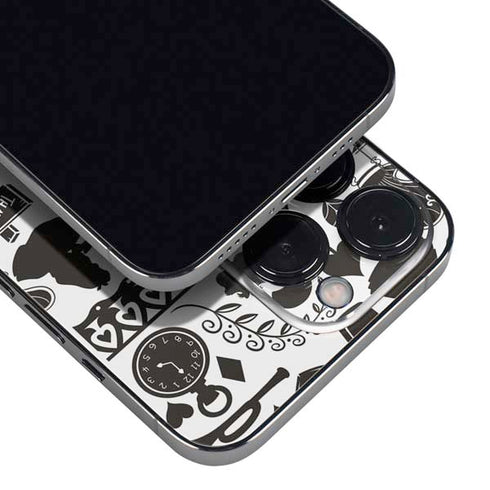 Disney Alice in Wonderland (animated) Silhouette Pattern iPhone 16 Pro Max Skin