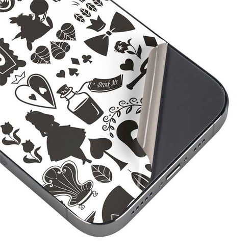 Disney Alice in Wonderland (animated) Silhouette Pattern iPhone 16 Pro Skin