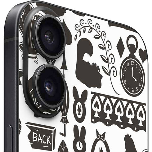 Disney Alice in Wonderland (animated) Silhouette Pattern iPhone 16 Skin
