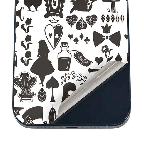 Disney Alice in Wonderland (animated) Silhouette Pattern iPhone 16 Skin
