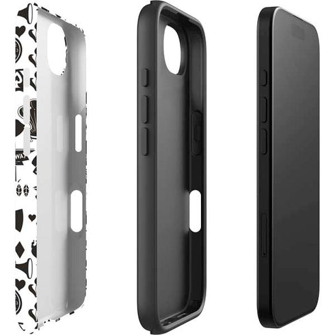 Disney Alice in Wonderland (animated) Silhouette Pattern iPhone 16e Impact Case