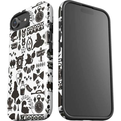 Disney Alice in Wonderland (animated) Silhouette Pattern iPhone 16e Impact Case