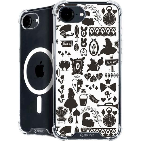 Disney Alice in Wonderland (animated) Silhouette Pattern iPhone 16e MagSafe Case