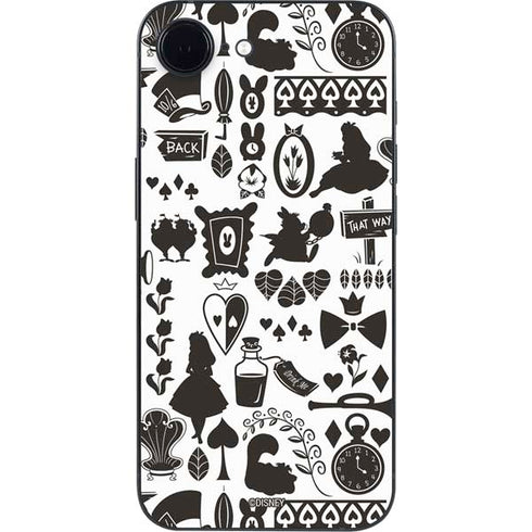 Disney Alice in Wonderland (animated) Silhouette Pattern iPhone 16e Skin
