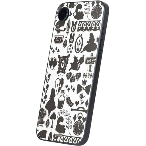 Disney Alice in Wonderland (animated) Silhouette Pattern iPhone 16e Skin