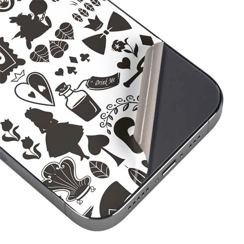 Disney Alice in Wonderland (animated) Silhouette Pattern iPhone 16e Skin