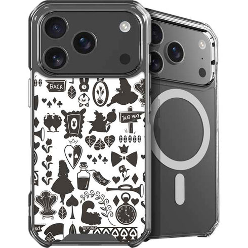 Disney Alice in Wonderland (animated) Silhouette Pattern iPhone 18 Pro MagSafe Case