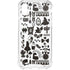 Disney Alice in Wonderland (animated) Silhouette Pattern iPhone XS Clear Case
