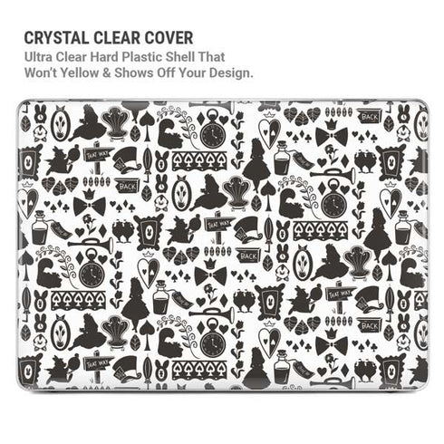 Disney Alice in Wonderland (animated) Silhouette Pattern MacBook Pro 14in (2021-24) Case plus Skin