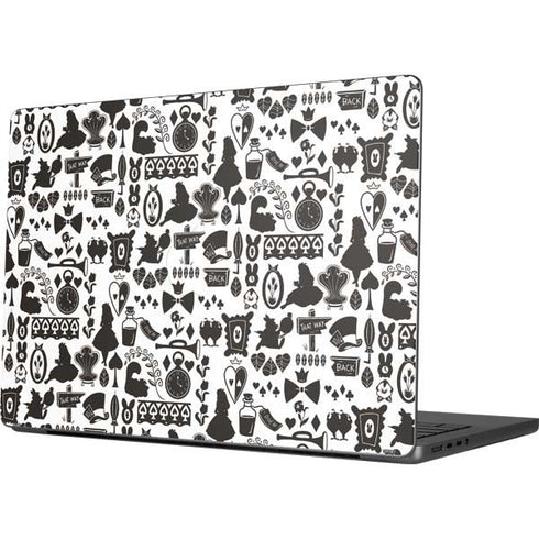 Disney Alice in Wonderland (animated) Silhouette Pattern Apple MacBook Pro 14-inch Skin