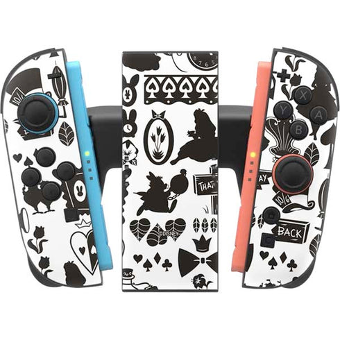Disney Alice in Wonderland (animated) Silhouette Pattern Nintendo Switch 2 (2025) Joy-Con Controller Skin