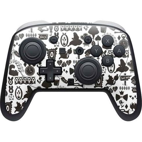 Disney Alice in Wonderland (animated) Silhouette Pattern Nintendo Skins