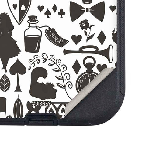 Disney Alice in Wonderland (animated) Silhouette Pattern Otterbox Defender iPhone Skin