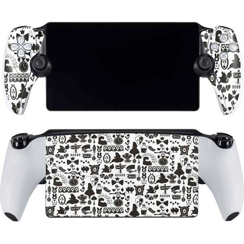 Disney Alice in Wonderland (animated) Silhouette Pattern PlayStation Portal Remote Player Skin