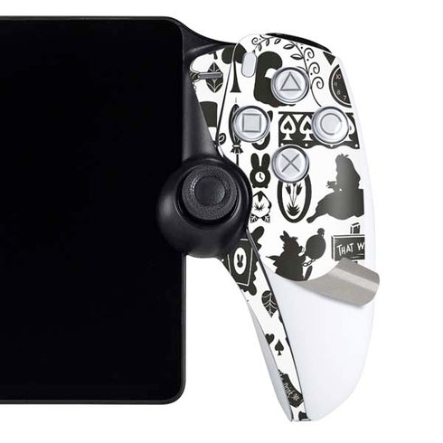 Disney Alice in Wonderland (animated) Silhouette Pattern PlayStation Portal Remote Player Skin