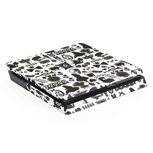 Disney Alice in Wonderland (animated) Silhouette Pattern PS4 Slim Skin