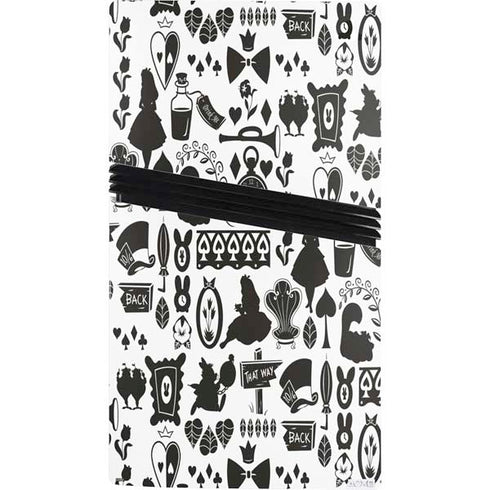 Disney Alice in Wonderland (animated) Silhouette Pattern PS5 Pro Bundle Skin