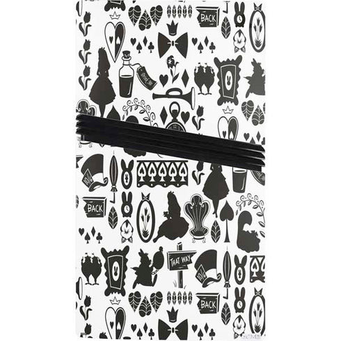 Disney Alice in Wonderland (animated) Silhouette Pattern PS5 Pro Console Skin